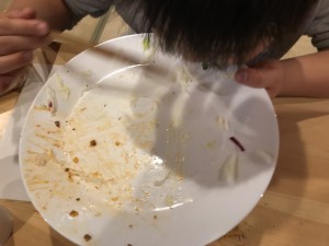 綺麗に食べた
